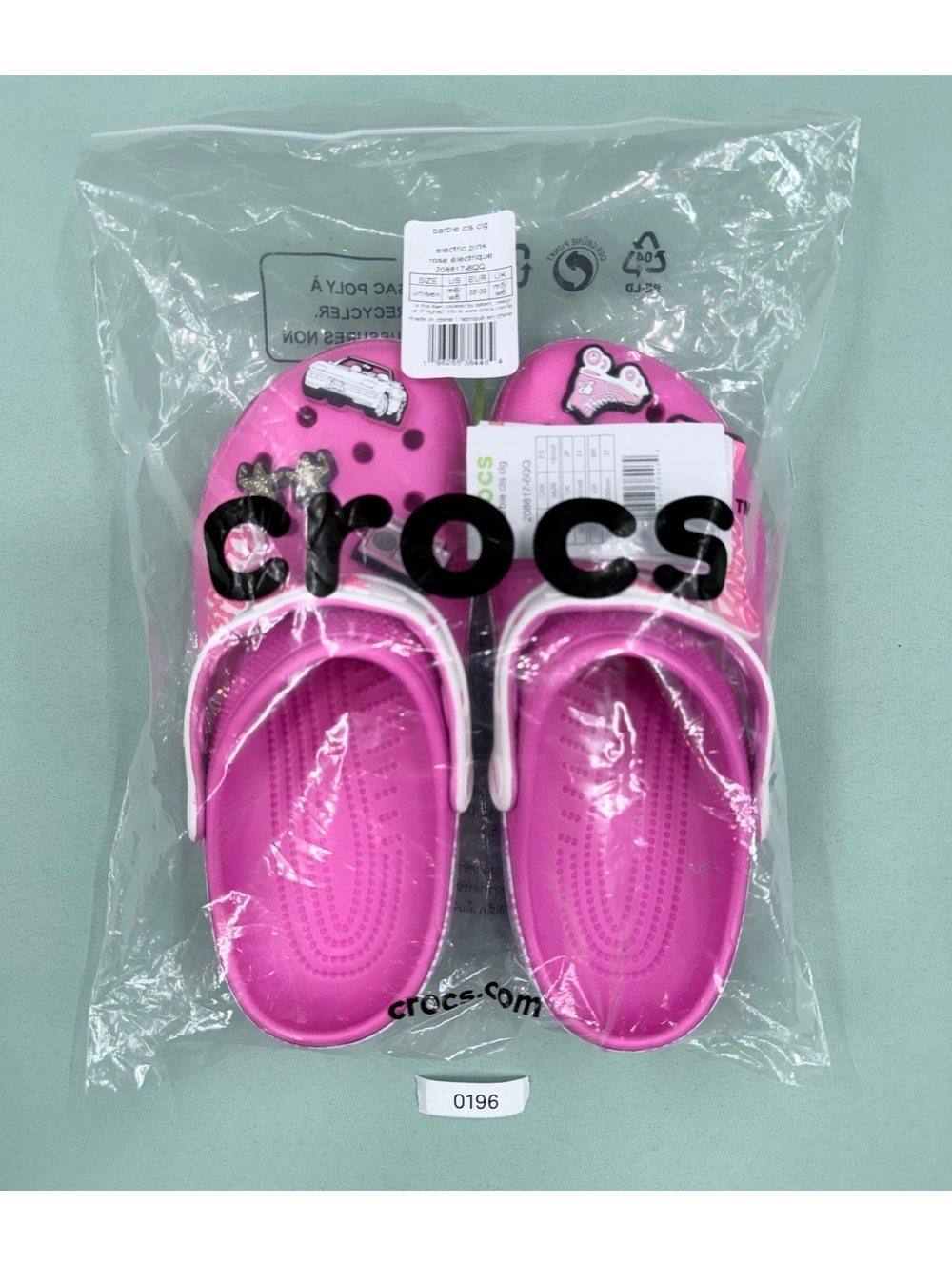 Barbie Classic Clog Crocs Unisex Electric Pink Size M6/W8